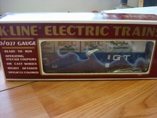 K-Line O/O27 Gauge KCC Gondola W/Crates K90005IC Blue-W/SHIPPING BOX-MIB