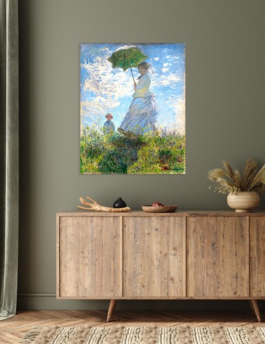 DECORARTS The Walk Woman With a Parasol by Claude Monet Wall Art Home Decor - Picture 9 of 36