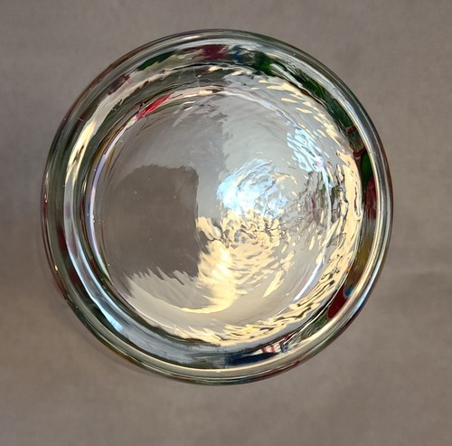 Flowervine Tree of Life STYLE Vase 7" Small Cut Glass and Hand Painted - Picture 4 of 8