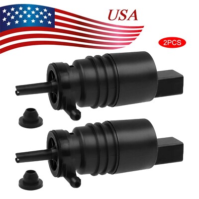 Windshield Washer Pump Pumps 67128362154 for BMW E36 E53 E83 Set of 2