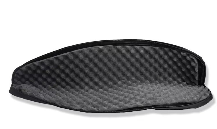 Housse pour carabine 116 cm en cordura noir avec poche latérale