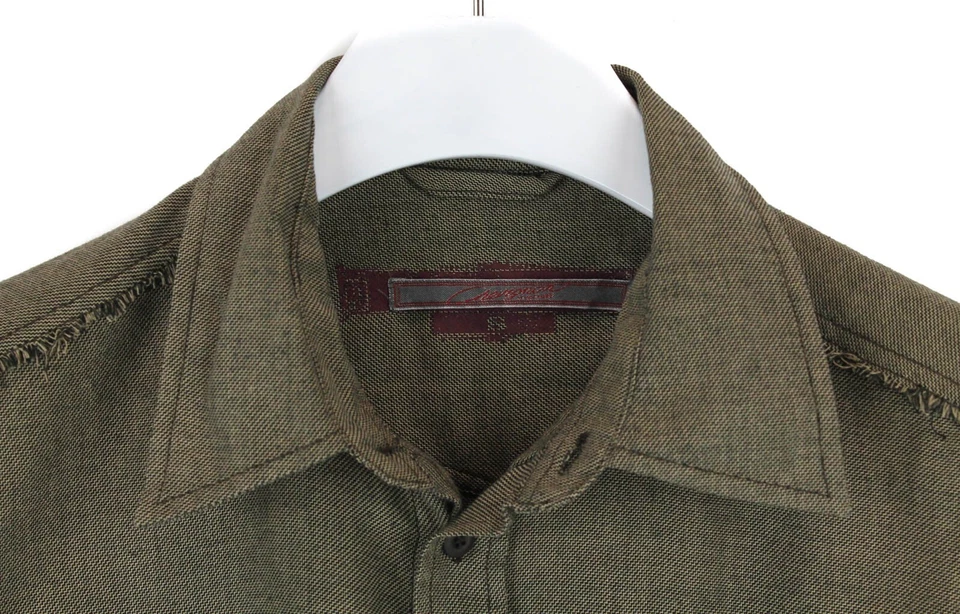 Chevignon CL-Crust Shirt Men Small Casual Buttoned Pattern Brown - Image 4 of 4