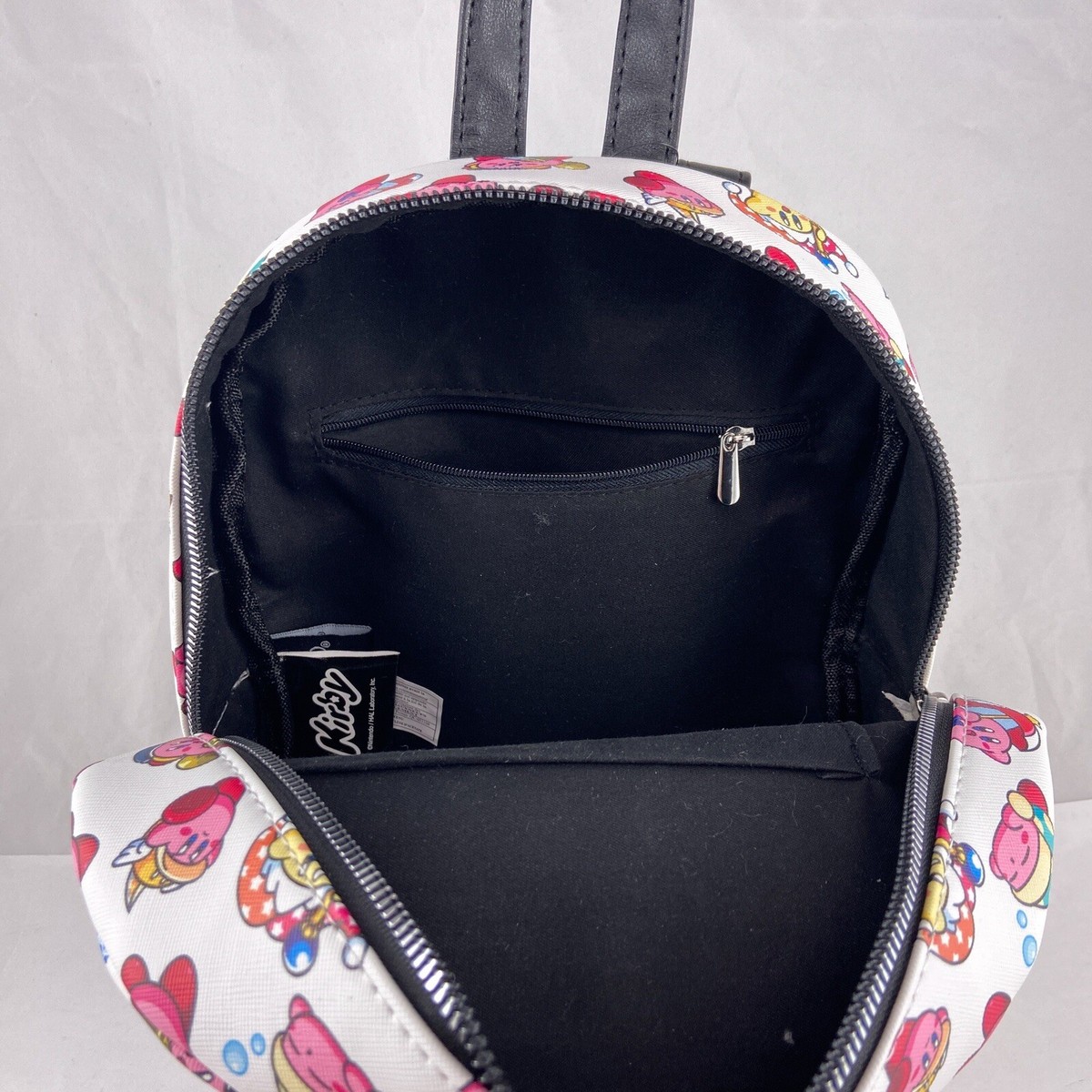 Kirby Mini Backpack Nintendo Cosplay Abilities Bag Pink Zip 