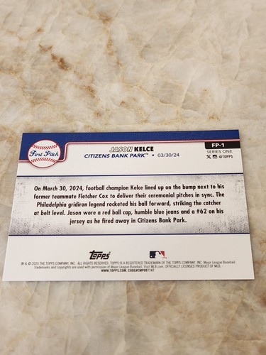 2025 Topps Series 1 & 2 First Pitch Insert Card, Complete Your Set You Pick - Picture 3 of 30