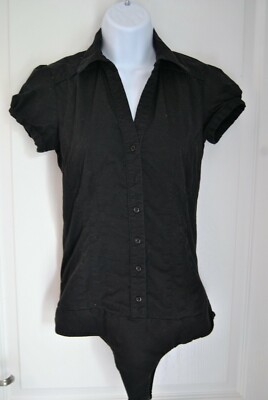 Women S One Piece Shirt By Bershka Size Small Black In Color Ebay