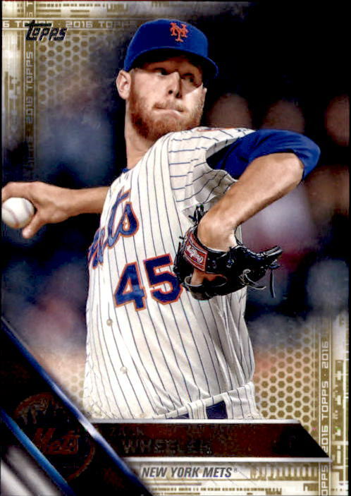 Zack Wheeler 2016 Topps Series 2 Gold Parallel Card #529 15/2016