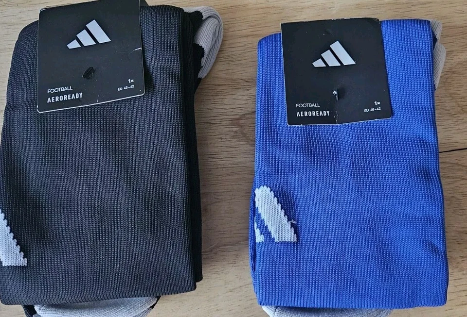Lote de 2 x Calcetines Adidas Milano 23 Para Hombre Medianos Deportes Entrenamiento Calcetines Azul y Negro IB7813 Foto 4 de 4