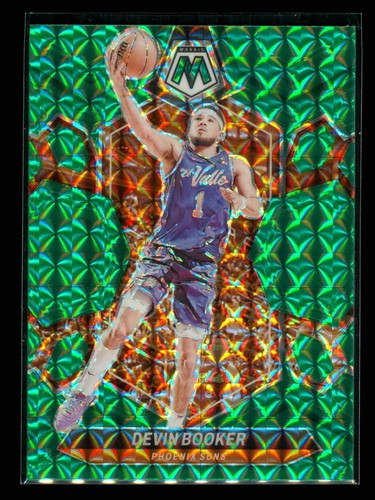 2023-24 Panini Mosaic #125 Devin Booker Green Mosaic Prizm Phoenix Suns