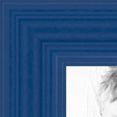 ArtToFrames Custom Picture Poster Frame Blue Stain on Maple 1'' Wide Wood
