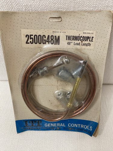 ITT General Controls Thermocouple 48” Lead Length 2500G48M NOS - Picture 2 of 3
