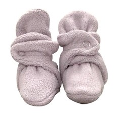 Soft Plush Lilac Fleece Infant Soft Baby Cotton Booties. Ships from WA