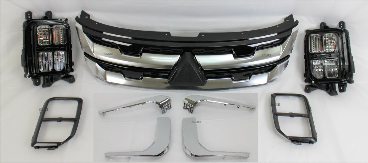 Chrome Front Bumper Trim Insert For 2020-2025 Outlander Sport RVR - Left Side LH