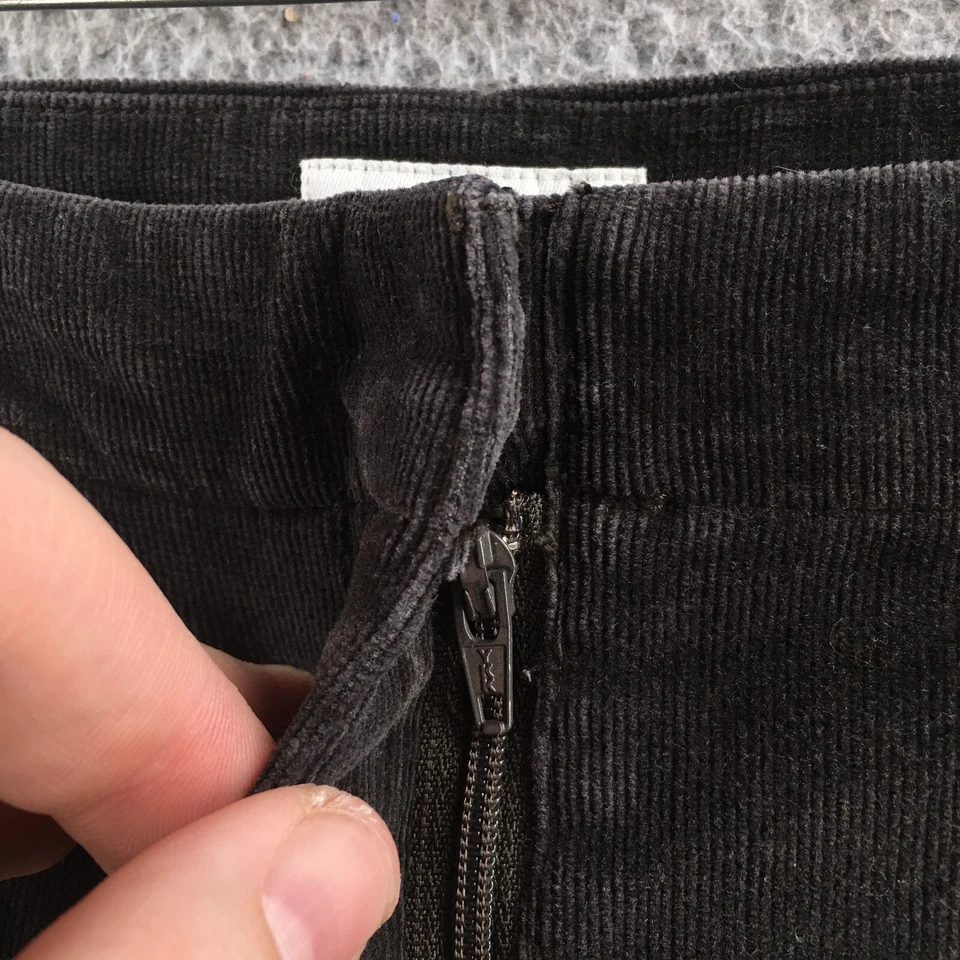 Pantalones de pana al tobillo J.Jill para mujer 10 (en realidad 34x28) gris tiro medio mezcla de algodón Foto 4 de 4