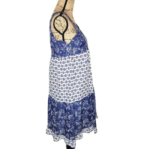 Vestido para mujer SAY BURY de algodón con estampado floral mixto talla pequeña azul - Imagen 2 de 12