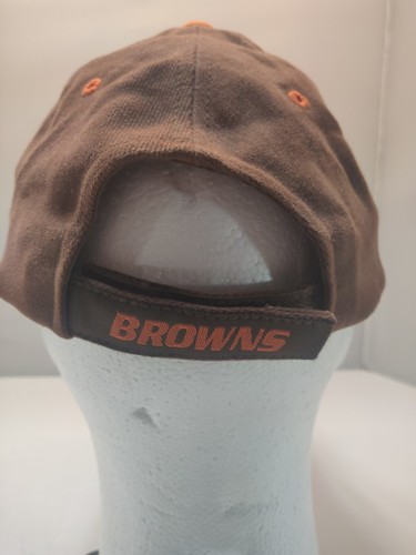 Vintage NFL Game Day Cleveland Browns Strap Back Hat Brown Logo Athletic 90s NEW - Picture 3 of 7