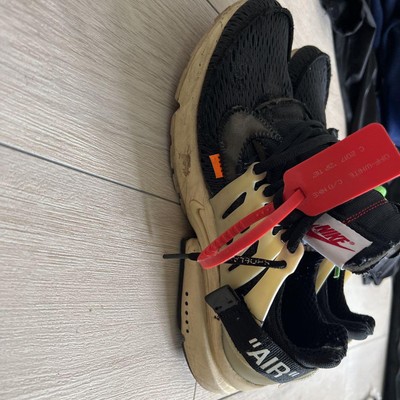 Nike air presto off white black 2018 US9 27cm AA3830-001 low-cut  
