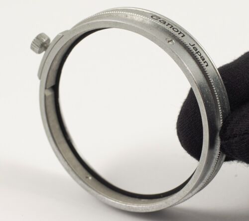 CANON ANELLO STEP UP ORIGINALE 50MM MORSETTO SU ADATTATORE FILTRO A VITE 55MM - Foto 4 di 6