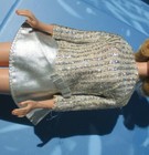 Vintage Barbie Doll Salute To Silver Sparkle #1885 Lame Dress 1969