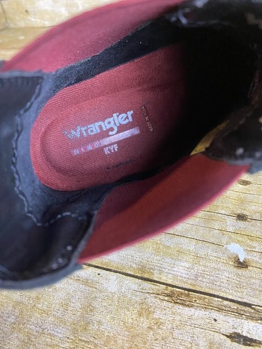 Wrangler Botín Cuero Negro Elástico Borgoña Suela de Goma Mujer EE. UU. 5.5 - Imagen 9 de 12