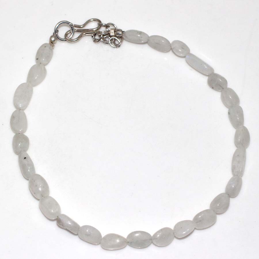 Rainbow Moonstone 925 Silver Plated Bracelet 11