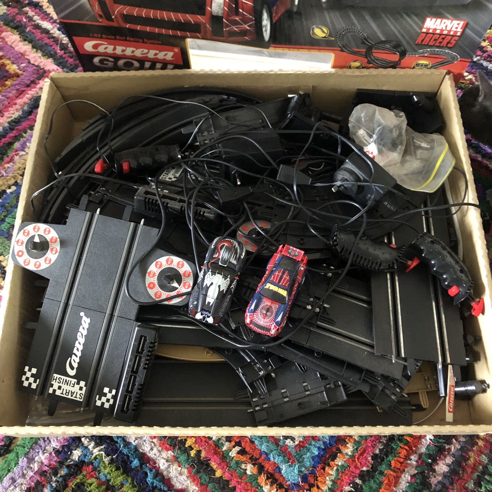 CARRERA GO Slot Car Set Spiderman 62036 6.3m Track eBay