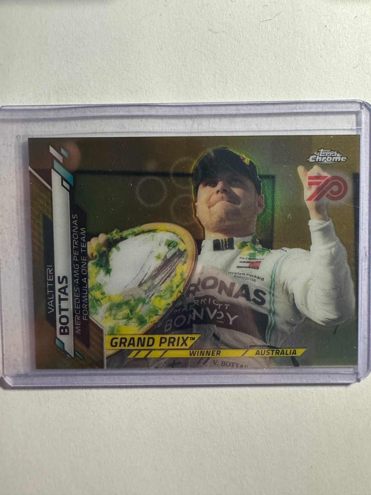 K242,817- 2020 Topps Chrome Formula 1 70th Anniversary Gold #133 Valtteri Bottas