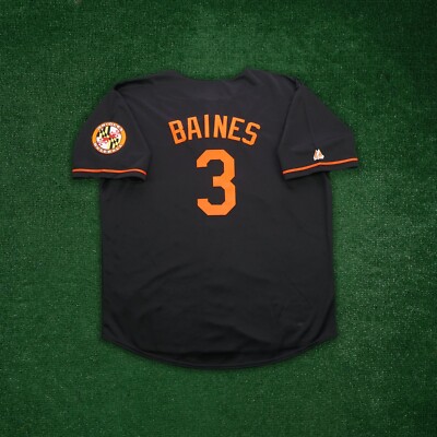 Harold Baines Baltimore Orioles Men's Alternate Black Jersey w/ Team Patch
