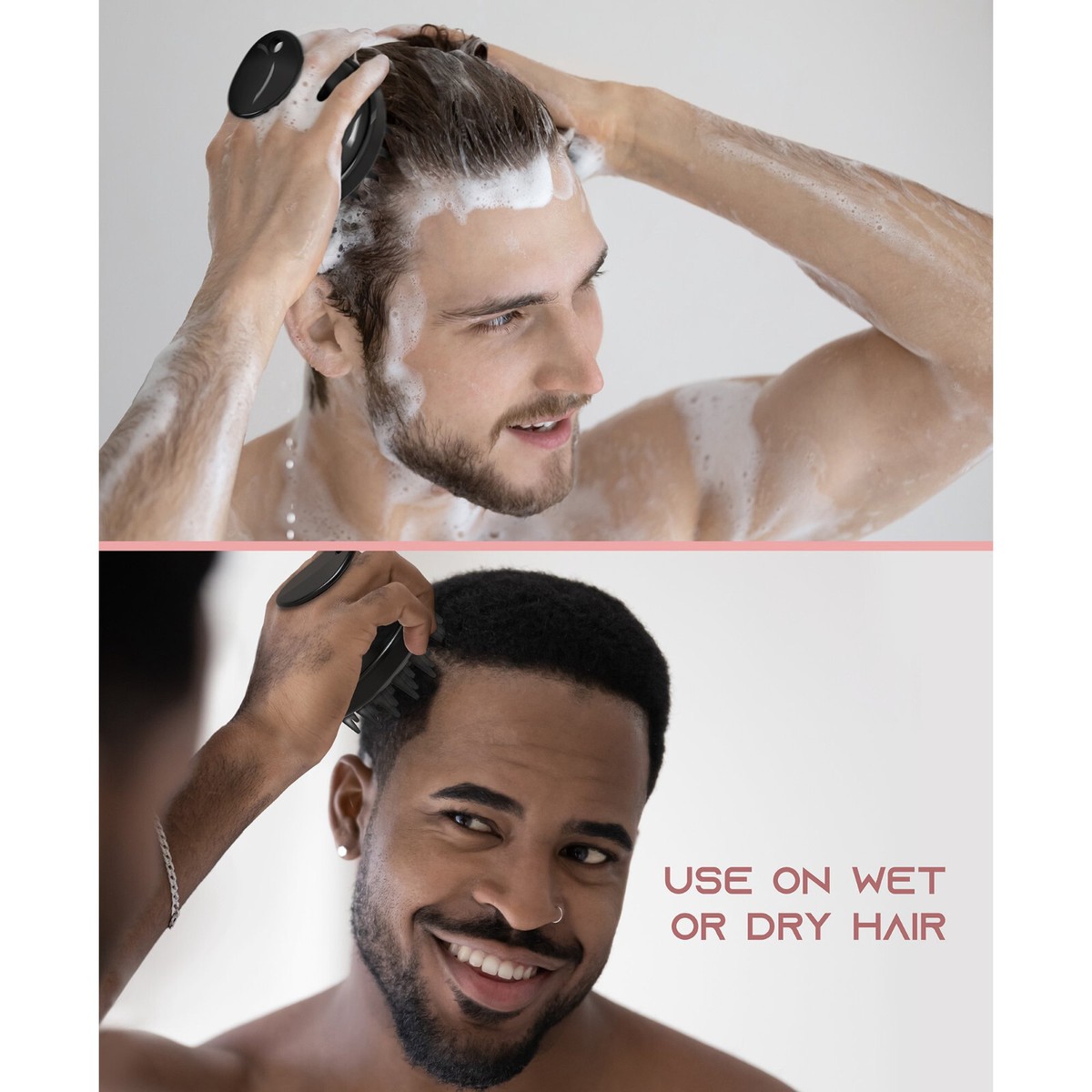 SLF USB Rechargeable Vibrating Rejuvenating Scalp Massager Head Exfoliator  new