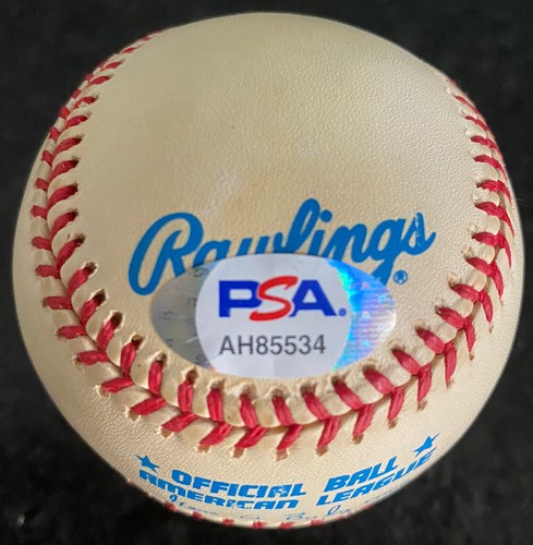 RICHIE SEXSON INDIANS SIGNED AUTOGRAPHED OFFICIAL MAJOR LEAGUE BASEBALL PSA - Picture 3 of 3