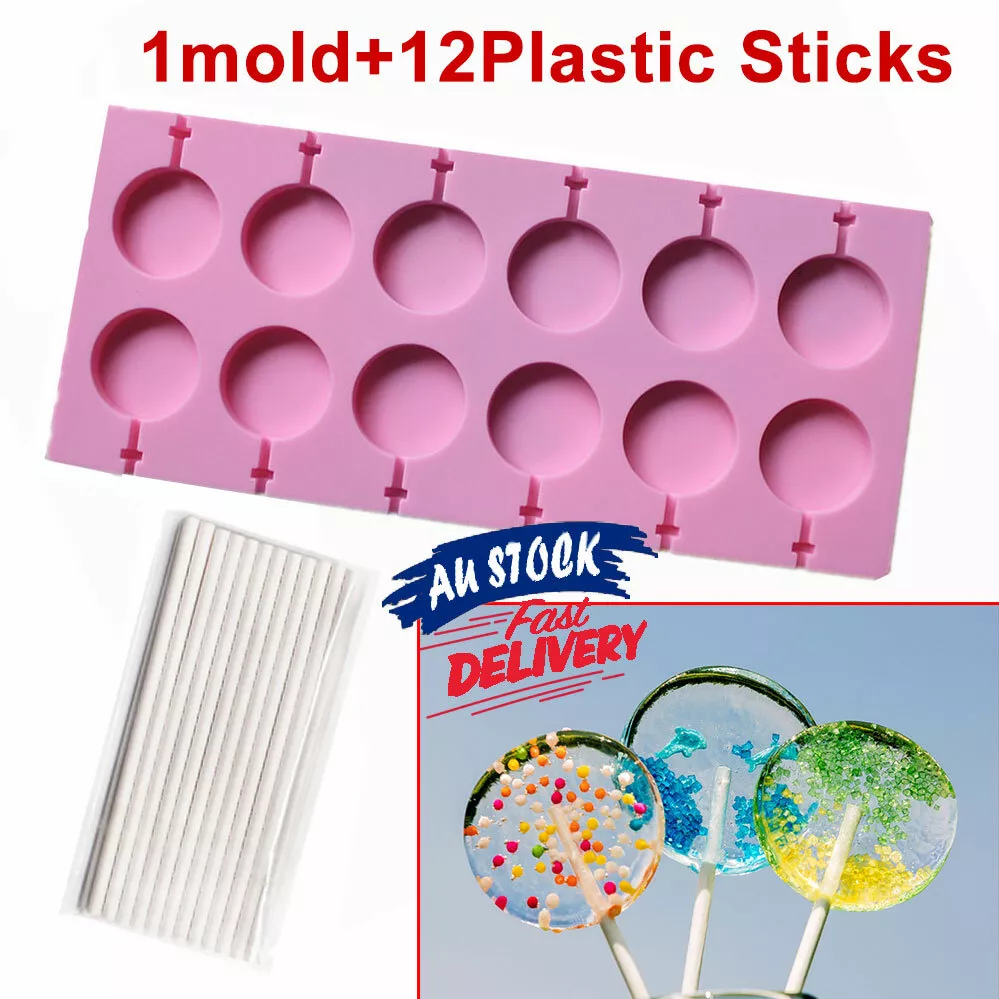 AKINGSHOP akingshop 12 capacity silicone lollipop molds,chocolate