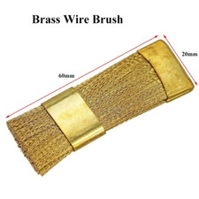 1  Dental Bur Cleaning Brass Wire Brush Clean Tool Teeth Copper Flat Material