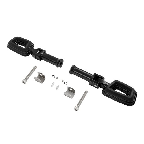 Black Passenger Foot Pegs Support Mount Fit For Harley Softail Street Bob 18-23 - Picture 5 of 5