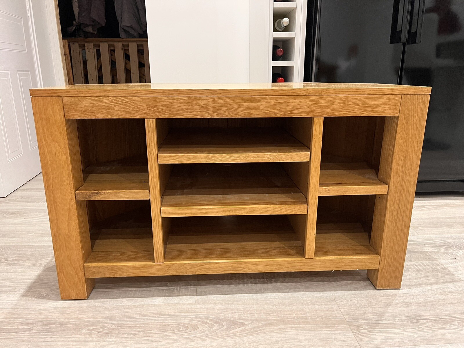 Solid Oak Tv Unit eBay