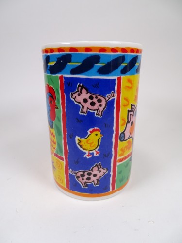 4x Dunoon Mugs Creepy Crawlies Farmyard Funny Farm & Moggies By Jane Brookshaw - Picture 3 of 24