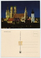 111376 - Munich at Night - Old Postcard