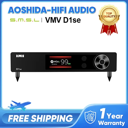 SMSL VMV D1se MQA ES9038PRO DSD512 High Resolution USB DAC Supports MQA Decoding