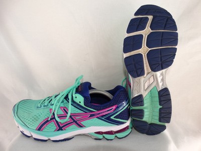 Asics GT-1000 4 Damen Laufschuhe T5A7N türkis-blau-pink EU 41,5 US