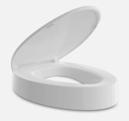Ccbello 3 in Raised Toilet Seat - Elongated - Heavy Duty - Slow Close - Elevated