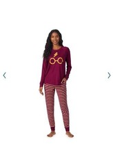 Image of New With Tags Women’s Harry Potter Gryffindor Colors Long Sleeve Pajama Set XL