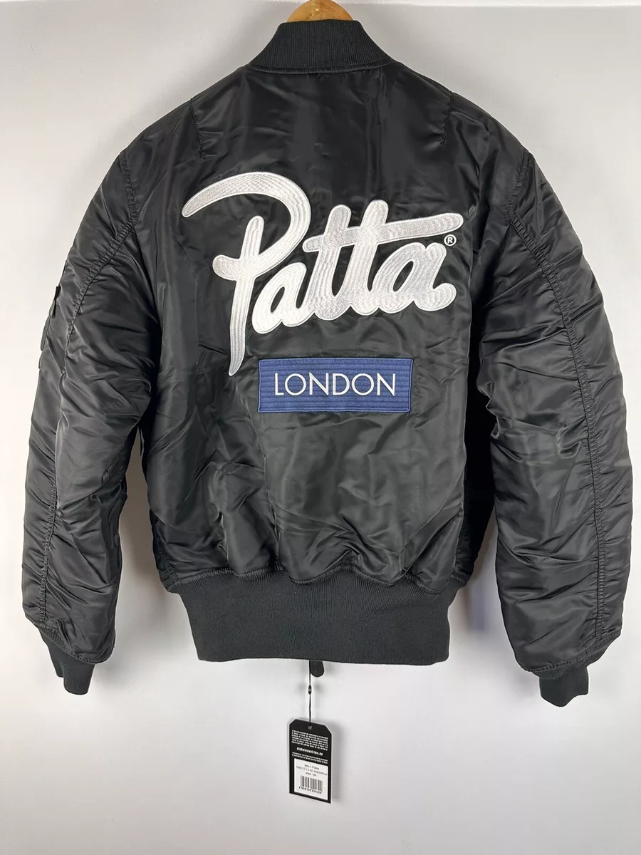 PATTA X ALPHA INDUSTRIES MA 1 BOMBER JACKET LONDON reversible size