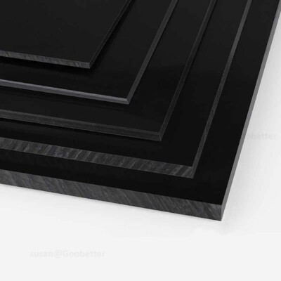 Lastra In Polipropilene Nero Per Modellismo E Arti Creative - Spessori 3mm-20mm, Misure 4x4 Pollici
