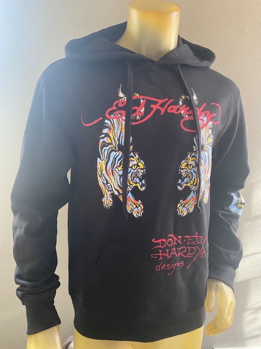 Ed hardy black sweatshirt new arrivals