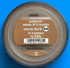 bareMinerals ORIGINAL Loose Powder Foundation SPF 15  0.28 oz Warm Dark W45