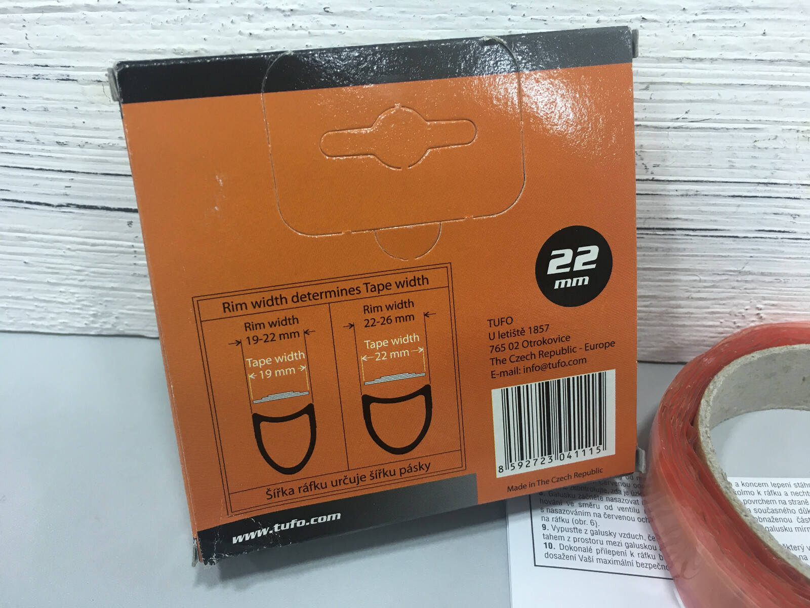 Tufo Gluing Tape 22mm For 2226mm Tubular Road Rim Tyres (1pc