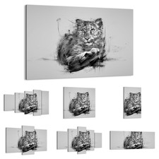 GLASBILDER Foto Zebra eine Ziege ein Elch DE 3870 30 MUSTER BILD AUF GLAS