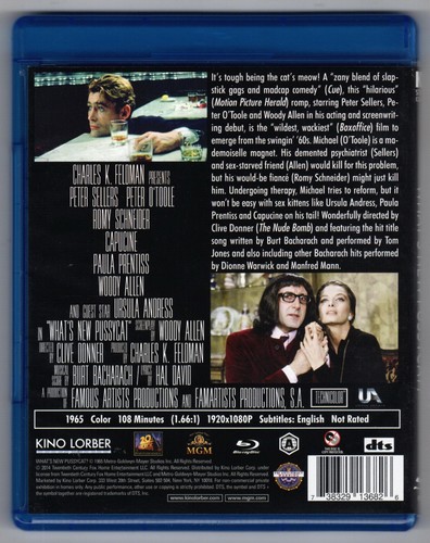 WHAT's NEW PUSSYCAT? (1965) Peter Sellers O'Toole 2014 Kino Lorber Blu-Ray RARE! - 第 3/3 張圖片