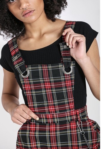 Hell Bunny Clash Pinafore Dress - Picture 2 of 4