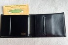 NEW BUXTON Black Grain Cowhide LEATHER CONVERTIBLE MENS Bifold WALLET 4.5" x 3.5 — photo 6
