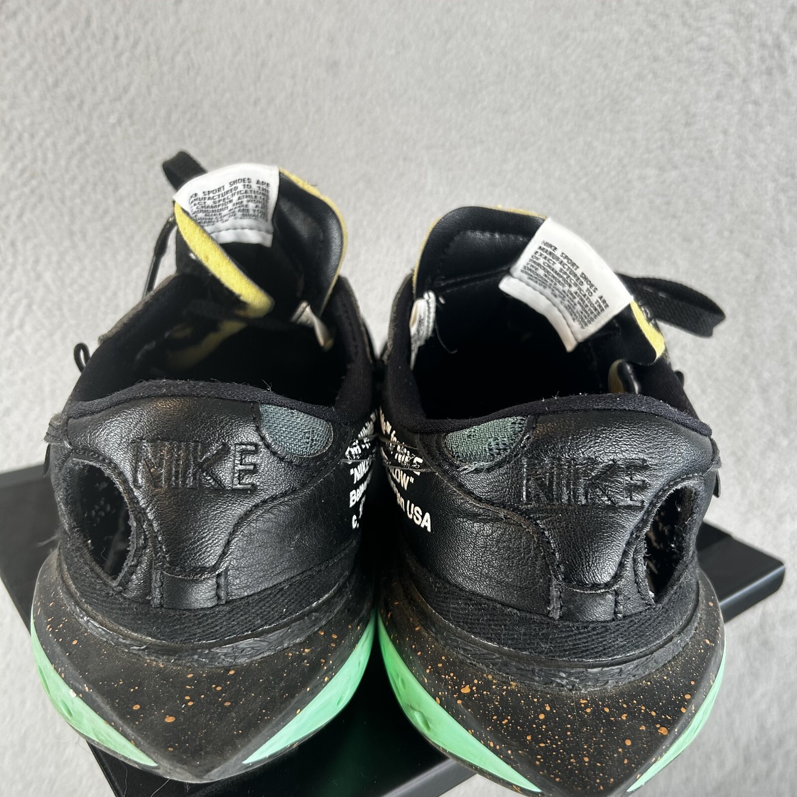 OFF WHITE X NIKE Blazer Nike Off White basso nero verde elettrico taglia 9 5 con scatola