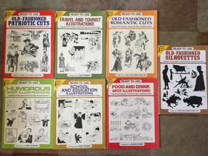 Vintage 1980’s Unused DOVER Clip-Art Series Books Ready To Use ~Lot of